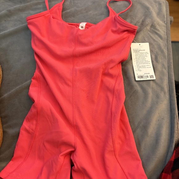 Ribbed Contoured Unitard 6" onesie body suit - Picture 2 of 4